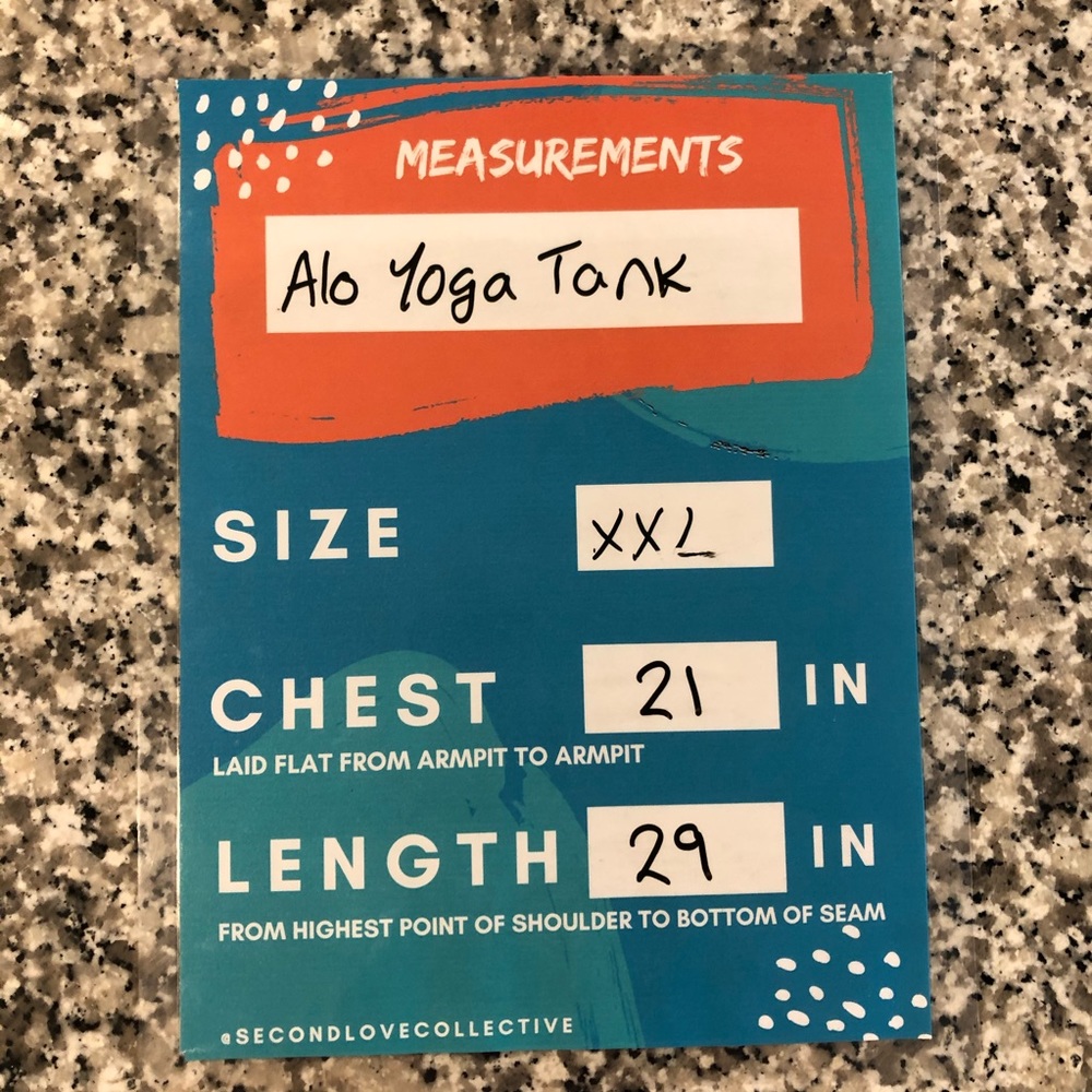 ✨3/$30 ALO Yoga Teal Razorback Workout Tank - Picture 7 of 7